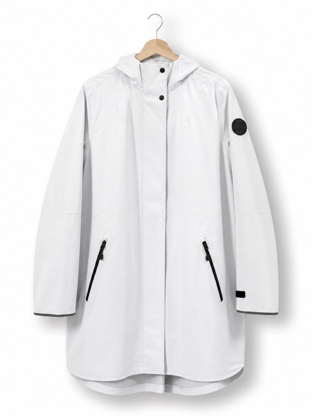 CANADA GOOSE Kitsilano Rain Jacket Black Label Lightweight Hooded Coat - Picture 3 of 16